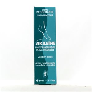 Akileine Crème anti-transpirante et déodorante