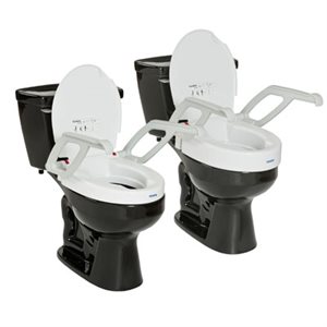 Élévation de toilette Aquatec 4" avec appuis-bras (A90000)